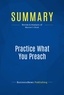 Publishing Businessnews - Summary: Practice What You Preach - Review and Analysis of Maister's Book.
