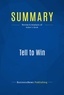 Publishing Businessnews - Summary: Tell to Win - Review and Analysis of Guber's Book.