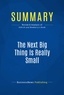 Publishing Businessnews - Summary: The Next Big Thing Is Really Small - Review and Analysis of Uldrich and Newberry's Book.