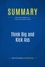 Publishing Businessnews - Summary: Think Big and Kick Ass - Review and Analysis of Trump and Zanker's Book.