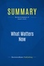 Publishing Businessnews - Summary: What Matters Now - Review and Analysis of Hamel's Book.