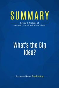 Summary: What's the Big Idea?