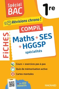 Maths + SES + HGGSP spécialités 1re