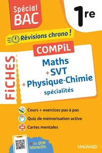 Maths + SVT + Physique-Chimie spécialités 1re