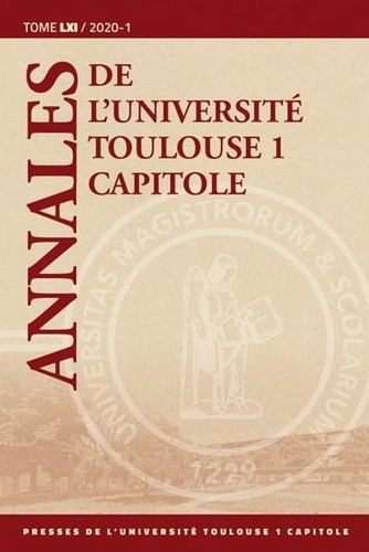  PUTC - Annales de l'université Toulouse 1 Capitole - Tome 61.