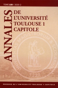  PUTC - Annales de l'université Toulouse 1 Capitole - Tome 62, 2020-2.