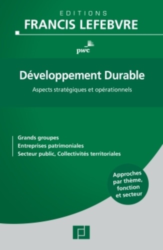 Développement durable. Aspects stratégiques et opérationnels