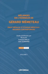 Mélanges en l'honneur de Gérard Mémeteau