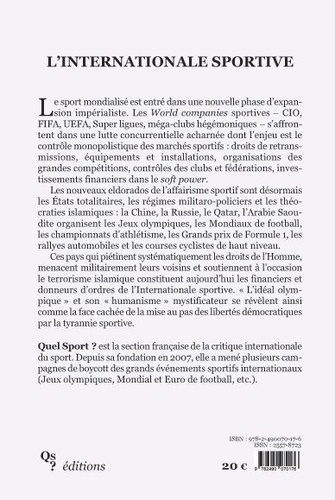 L'Internationale sportive CIO-FIFA-UEFA. Bureaucraties sportives, marchés capitalistes et appareils d'Etat