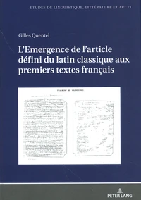 L'émergence de l'article défini du latin classique aux premiers textes français