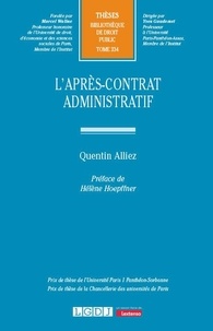 Quentin Alliez - L’après-contrat administratif.