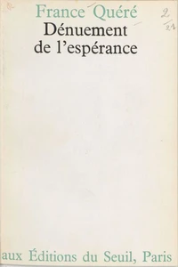 Dénuement de l'espérance