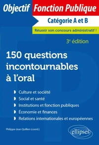 150 questions incontournables à l'oral