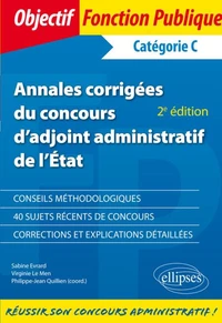 Annales corrigées du concours d'adjoint administratif de l'État
