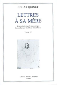 Lettres à sa mère