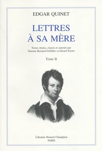 Lettres à sa mère