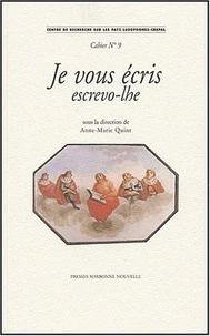 Je vous écris : Escrevo-lhe
