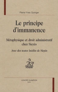 Le principe d'immanence