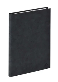 Agenda 16 mois 2025-2026 - Plan Week - Semainier notes - Multilingue - Andrea - 16 mois de septembre à décembre - 16x24 cm - Papier Clairefontaine blanc - Gris