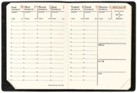 Agenda 2012 Randonnée Prestige 9 x 12,5 cm Soho marron glacé - Quo Vadis