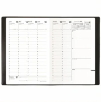 Agenda 2018 Ministre Soho 16*24 sem/2p noir ébène