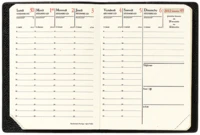 Agenda 2018 Randonnée Prestige Soho 9*12,5 sem/2p rouge dali