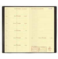 Agenda 2018 Italnote Soho 8,8*17 sem/1p+notes noir ébène