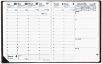 Agenda 2018 Président Soho 21*27 sem/2p noir ébène
