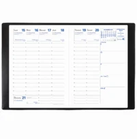 Agenda 2018 Randonnée Soho 9*12,5 sem/2p noir ébène