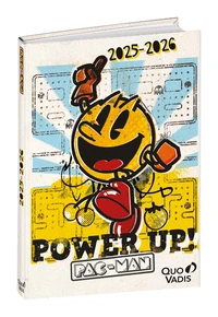 Agenda année scolaire 2025-2026 - Eurotextagenda - Journalier - Multilingue - Pac Man - 12 mois de août à juillet - 12x17 cm