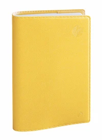 Agenda année scolaire 2025-2026 - Eurotextagenda recyclé - Journalier - Multilingue - Equology - 12 mois de août à juillet - 12x17 cm - Jaune