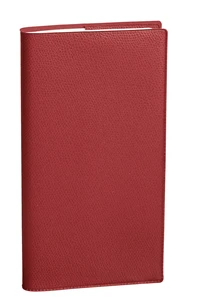 Agenda année scolaire 2025-2026 - Sept-Bi - Quinzainier - Impala - 12 mois de mi-août à mi-août - 8,8x17 cm - Papier Clairefontaine blanc - Rouge
