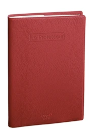 Agenda enseignant 2025-2026 - Le Professeur - Semainier horizontal - Impala - 12 mois de mi-juillet à mi-juillet - 21x27 cm - Rouge