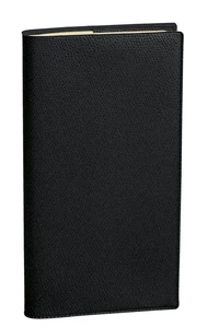 Agenda spiralé année scolaire 2025-2026 - Italsept S Prestige - Semainier horizontal - Impala - 13 mois de août à août - 8,8x17 cm - Noir
