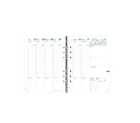 Recharge organiseur 2025-2026 - Timer 21 Planing - Semainier planning - 16 mois de septembre à décembre - 15x21 cm - Papier Clairefontaine blanc