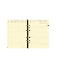 Recharge organiseur 2025-2026 - Timer 21 Prestige - Semainier planning - 16 mois de septembre à décembre - 15x21 cm - Papier Clairefontaine ivoire