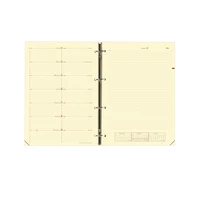 Recharge organiseur 2025-2026 - Timer 29 Notes Prestige - Semainier notes - 16 mois de septembre à décembre - 21x29,7 cm - Papier Clairefontaine ivoire