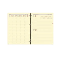 Recharge organiseur 2025-2026 - Timer 29 Prestige - Semainier planning - 16 mois de septembre à décembre - 21x29,7 cm - Papier Clairefontaine ivoire