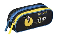 Trousse scolaire rectangle - Pac Man - Toile (Polyester) - 2 compartiments