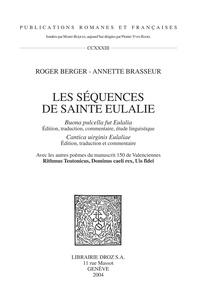 R Berger - Les séquences de Sainte Eulalie.