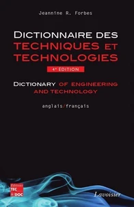 Dictionnaire des techniques et technologies anglais-français