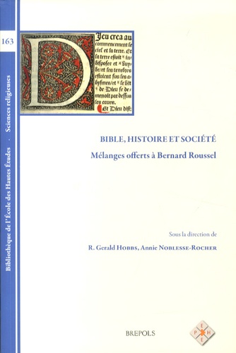 R. Gerald Hobbs et Annie Noblesse-Rocher - Bible, histoire et société - Mélanges offerts à Bernard Roussel.