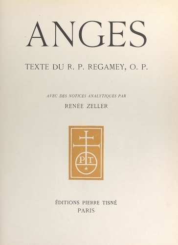 R. P. Regamey et Renée Zeller - Anges.