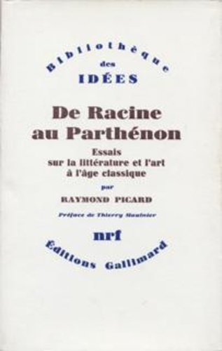 R Picard - De Racine au Parthénon.