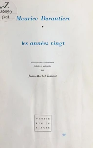 Les années vingt