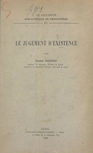 Le jugement d'existence