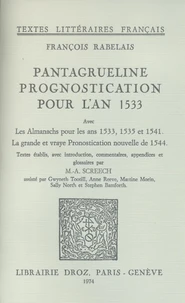 Pantagrueline Prognostication pour l'an 1533