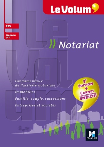 Rachel Albrecht et Pierre Arcuset - Le Volum' BTS Notariat - N°9.