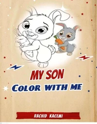 My son color with me