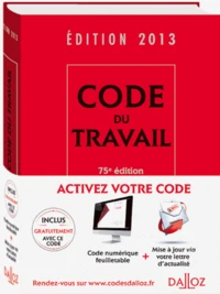 Pack code du travail 2013 en deux volumes